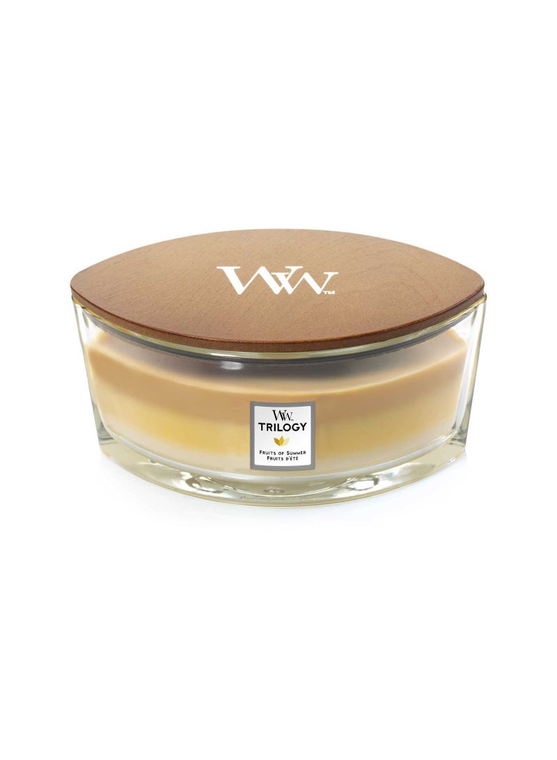 Woodwick Ellipse Candle Trilogy Fruits Of The Summer 453G