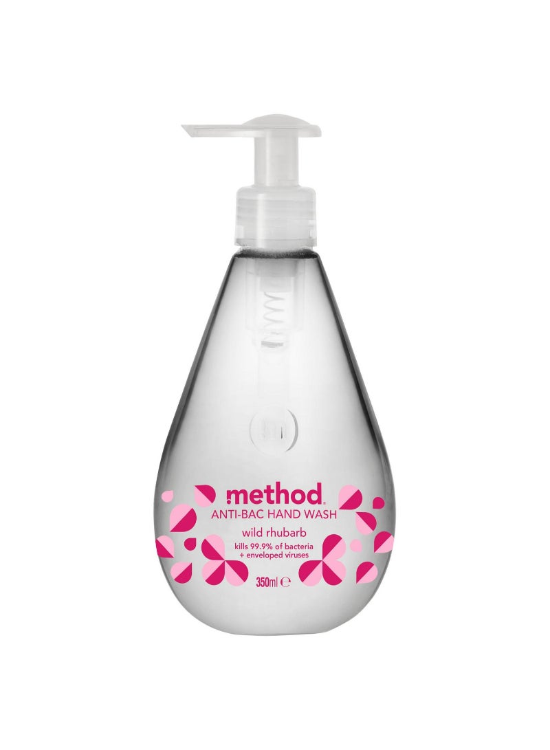 Method Anti Bacterial Wild Rhubarb Gel Hand Wash 350ml