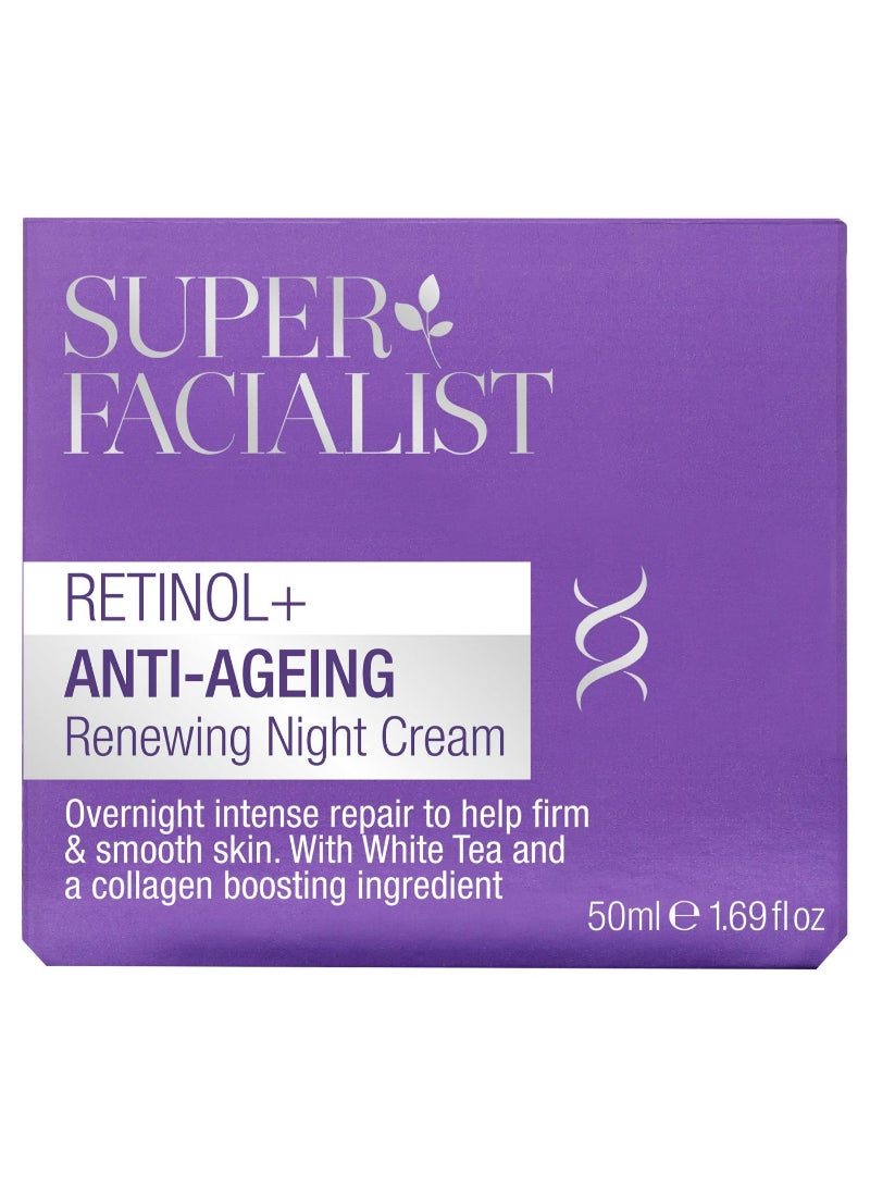 Super Facialist Retinol+ Anti-Ageing Renewing Night Cream 50ml