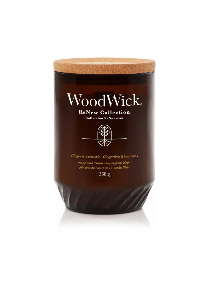 Woodwick Renew Candle Ginger Tumeric - Large