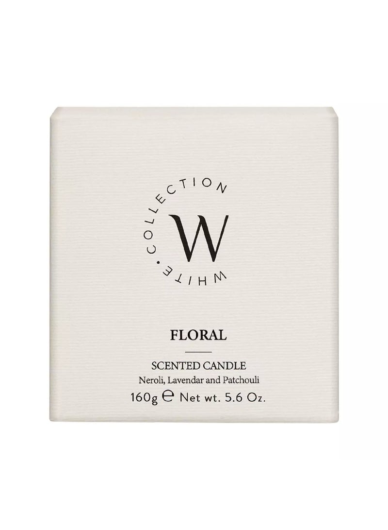 The White Collection Floral Candle 160G