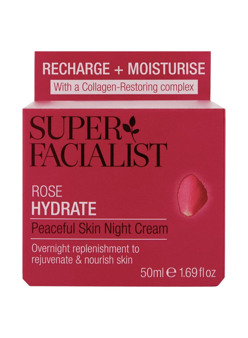 Super Facialist Rose Hydrate Peaceful Skin Night Cream 50ml