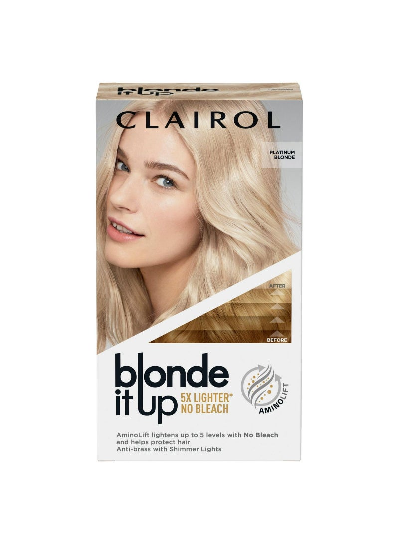 Clairol Blonde It Up Permanent High Lift No Bleach Hair Dye Platinum Blonde
