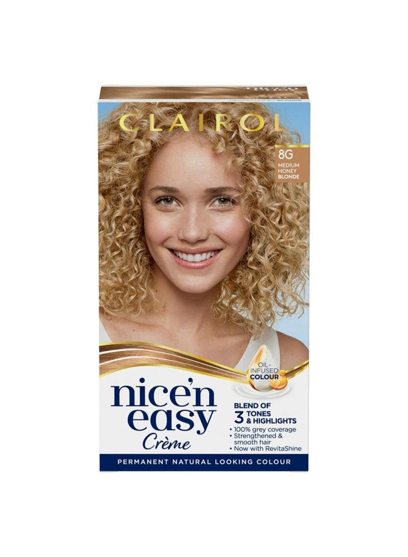 Clairol Nice'n Easy Hair Dye, Medium Honey Blonde 8g
