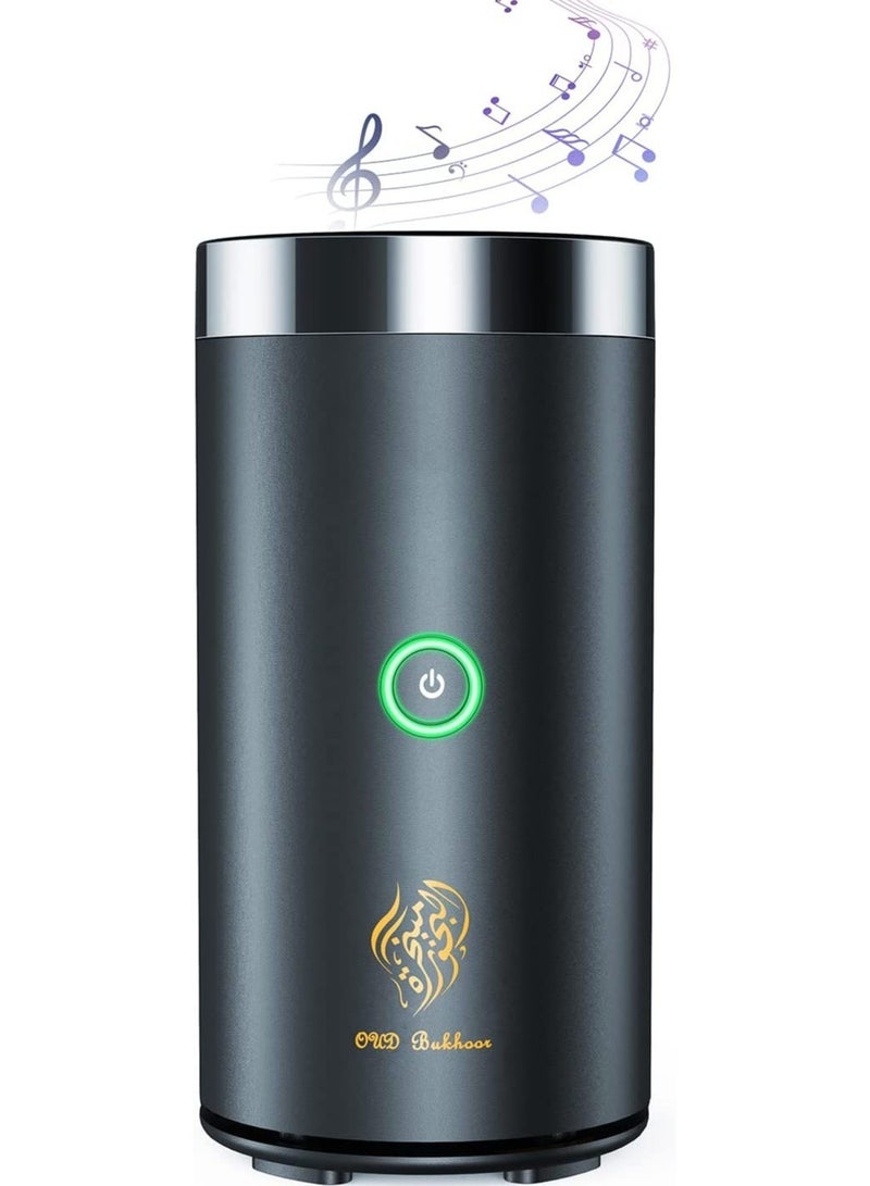 Electric Incense Bakhoor 2 in 1 Bluetooth Arabic Aroma Diffuser Speaker Mini Car Incense Burners Decort for Car Home