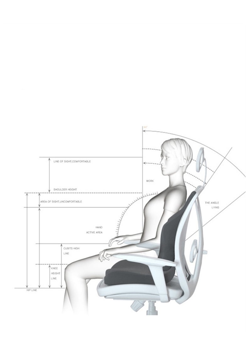 Office seat cushion chair back cushion waist support memory foam pregnancy waist cushion