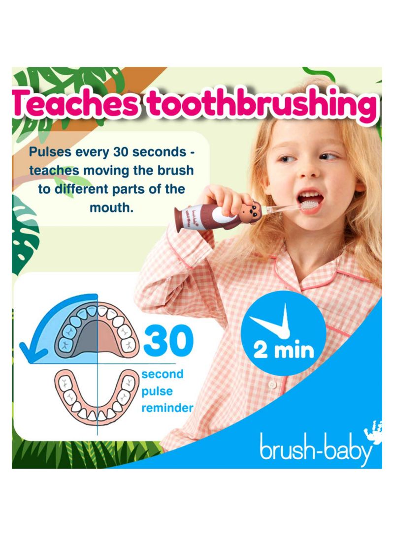 brush-baby WildOnes Monkey Rechargeable Toothbrush & WildOnes Applemint Toothpaste