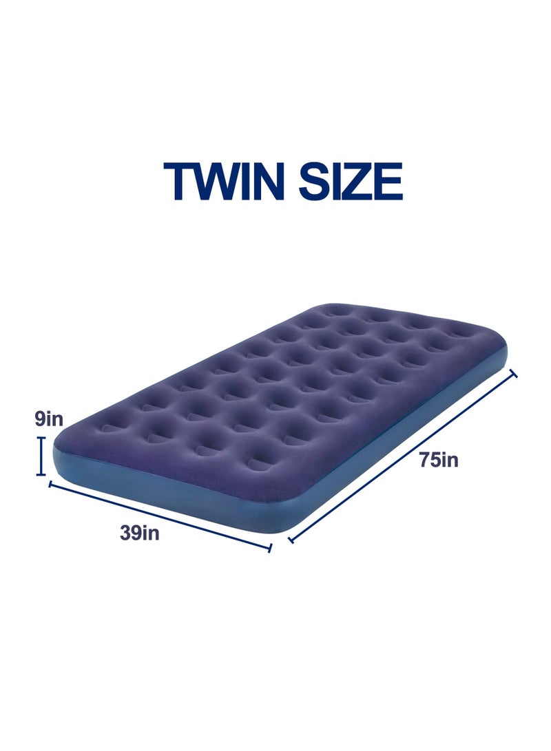 Inflatable Airbed for Outdoor and Indoor Use, Comfortable Blow Up Mattress Portable Air Mattress Inflatable Bed Multi-Purpose Inflatable Airbed for Camping, Quick Inflation Air Mattress