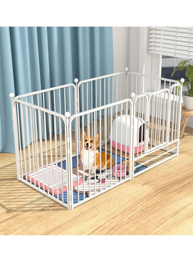Heavy Duty Luxury Open Foldable Pet Cage with and Door 6 Piece Fence