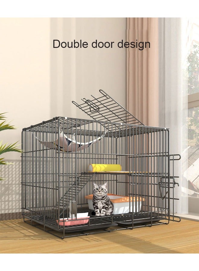 Double Layer Folding Luxury Pet Cage