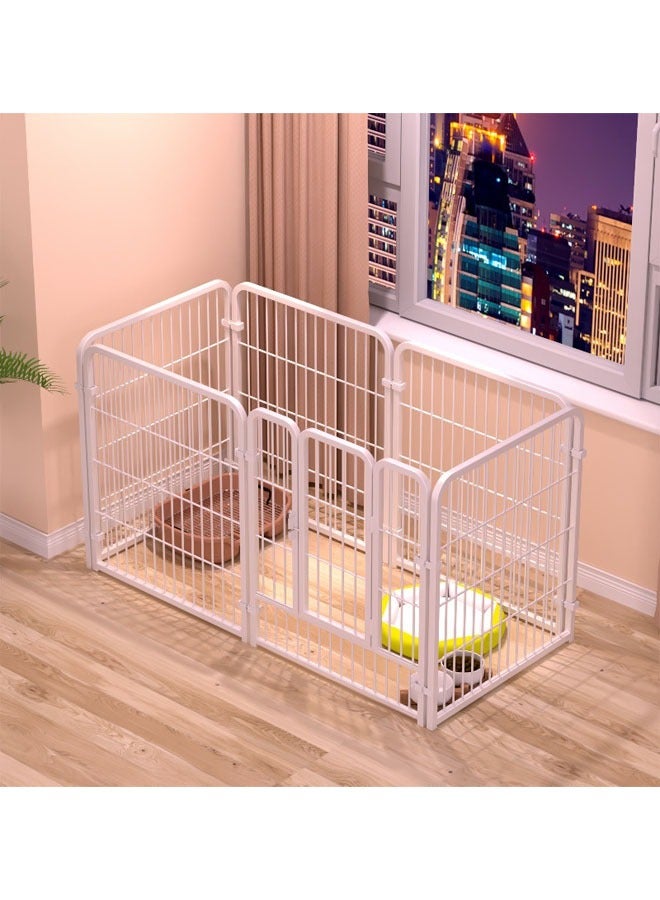Heavy Duty Luxury Open Foldable Pet Cage with and Door 6 Piece Fence