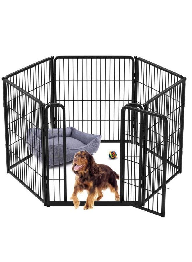 Heavy Duty Luxury Open Foldable Pet Cage with and Door 8 piece of Fence