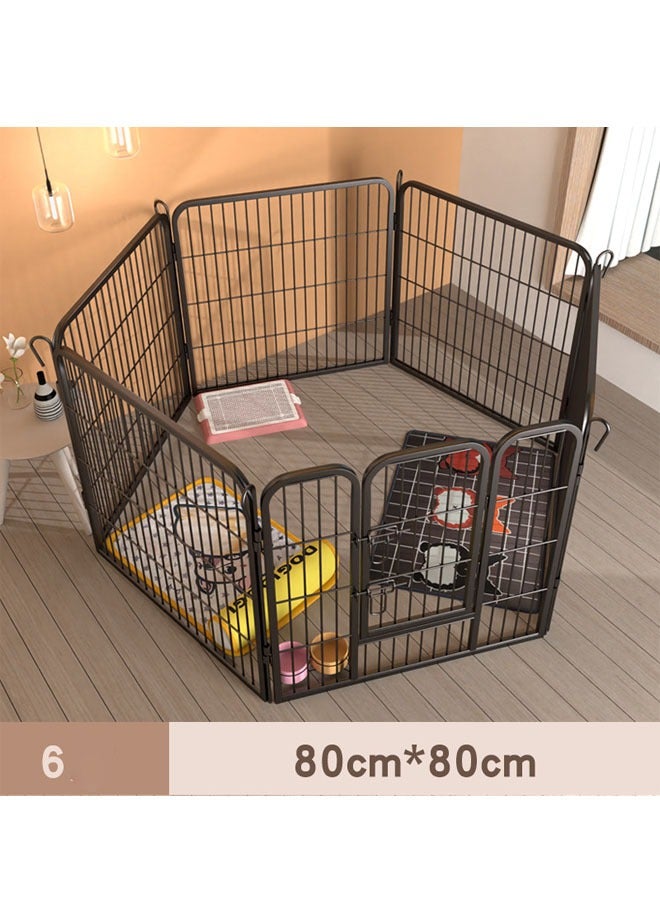 Heavy Duty Luxury Open Foldable Pet Cage with and Door 8 piece of Fence