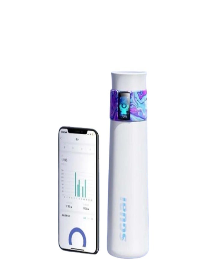 SGUAI G6 Pro Little Water Monster Smart Water Bottle with Bluetooth Connectivity, LED Hydration Reminder, 44oz Capacity, BPA-Free, Leak-Proof, and Portable Design for Gym, Office, and Outdoor Activities