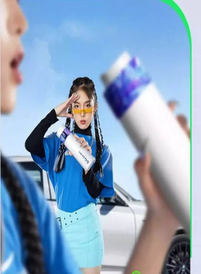 SGUAI G6 Pro Little Water Monster Smart Water Bottle with Bluetooth Connectivity, LED Hydration Reminder, 44oz Capacity, BPA-Free, Leak-Proof, and Portable Design for Gym, Office, and Outdoor Activities