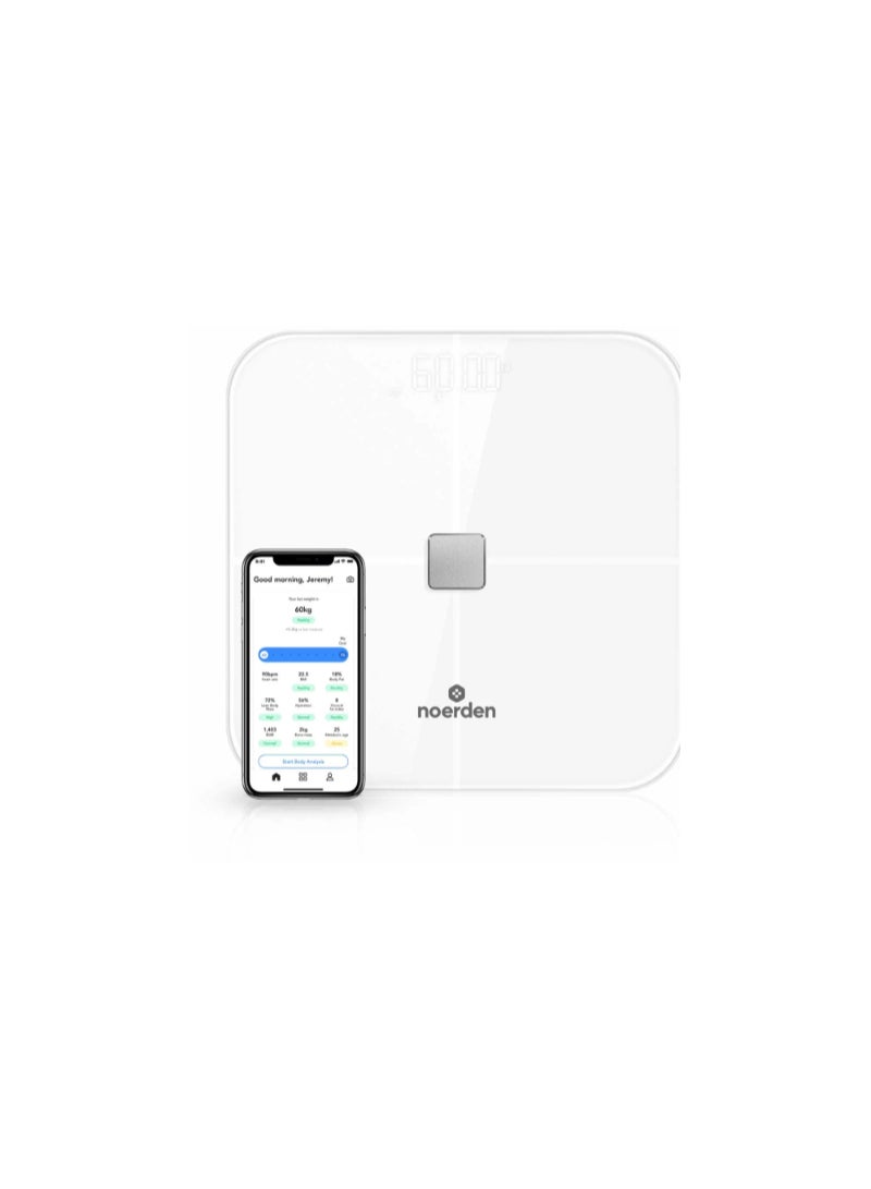 Noerden Sensori WiFi Smart Body Scale White - 15 Measurements