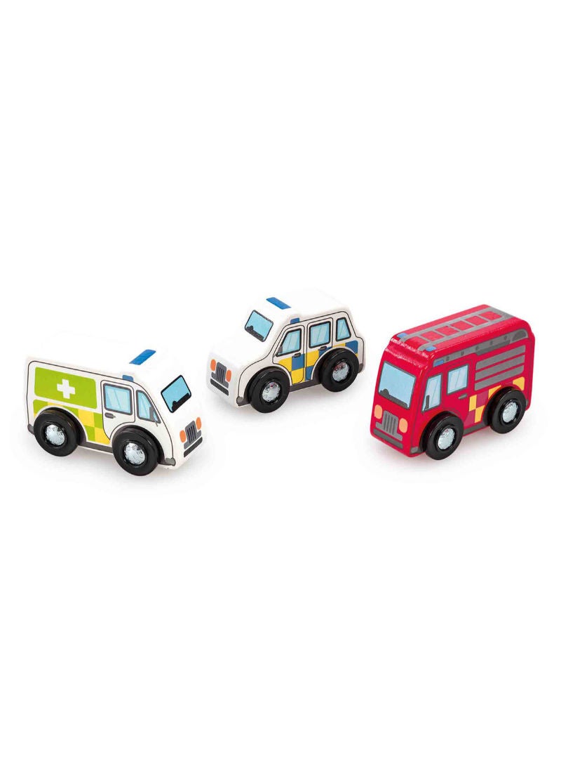 Early Learning Centre Wooden Emergency Vehicles