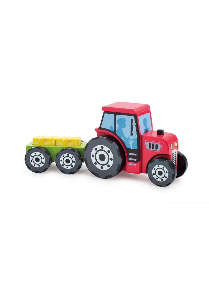 Early Learning Centre Wooden Farm Tractor And Trailer