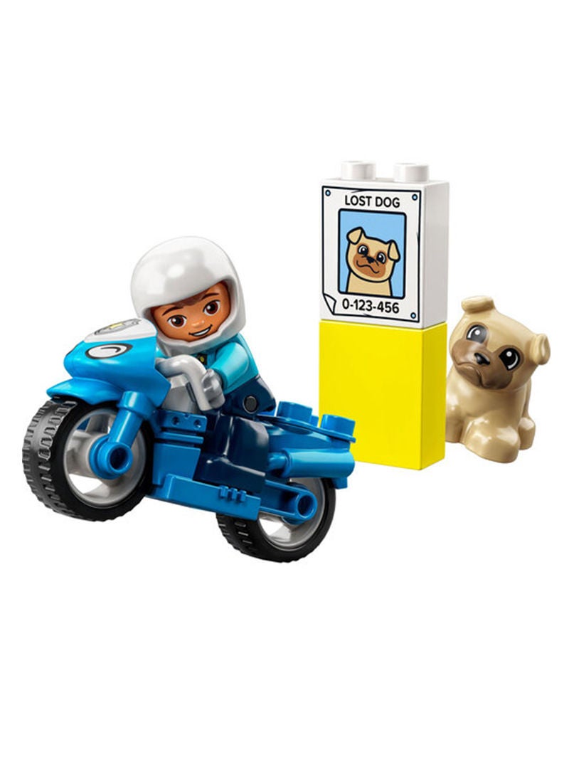 Lego Duplo Rescue Police Motorcycle Toy