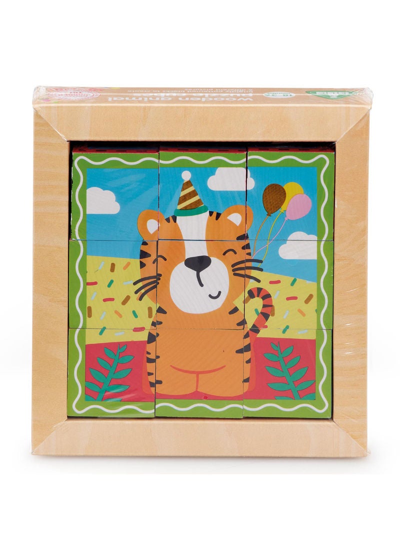 Early Learning Centre Wooden Puzzle Cubes And Tray