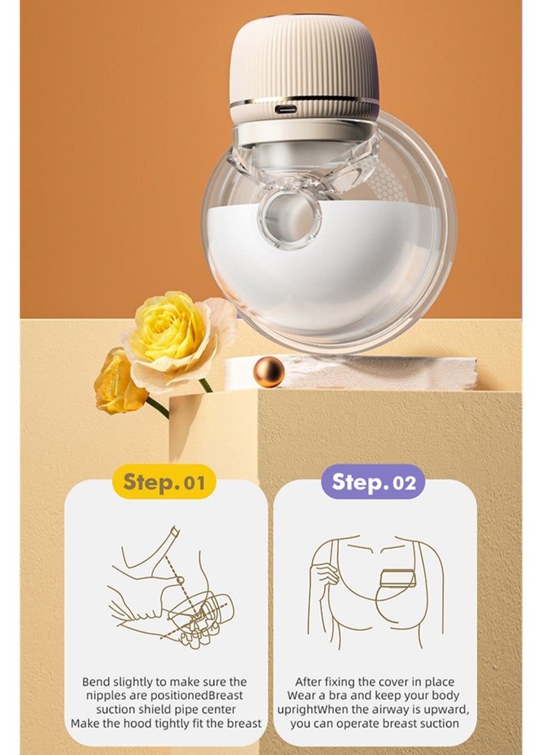 Electric Baby Milk Pump Fully Automatic Painless Massage All-in-One Silent Touch Button