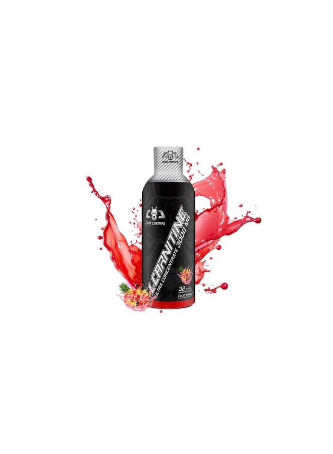 L-Carnitine, Ultra Concentrate 3000mg, Fruit Punch Flavour, 32 Servings