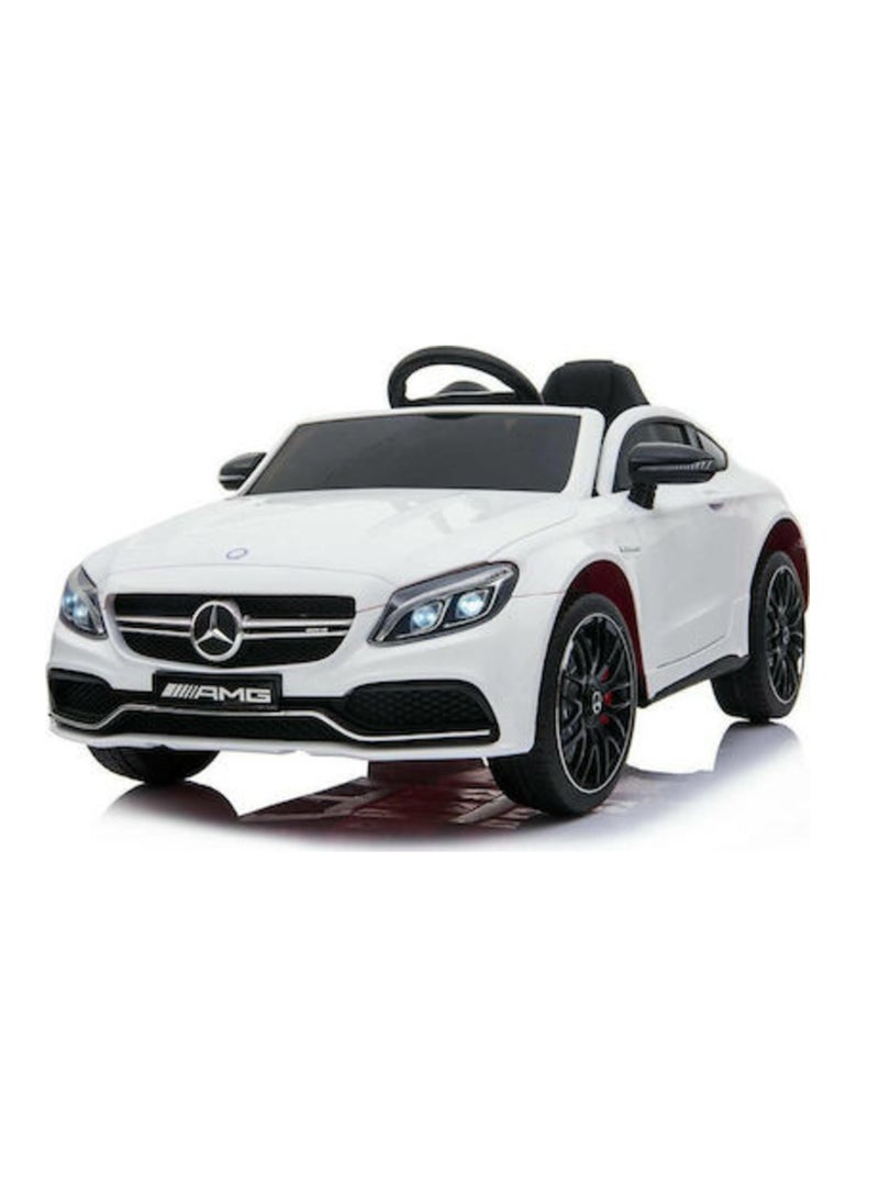 Mercedes-Benz Ride on Car with Remote Control, Spring Suspension, Radio, More Electric Cars for Kids White