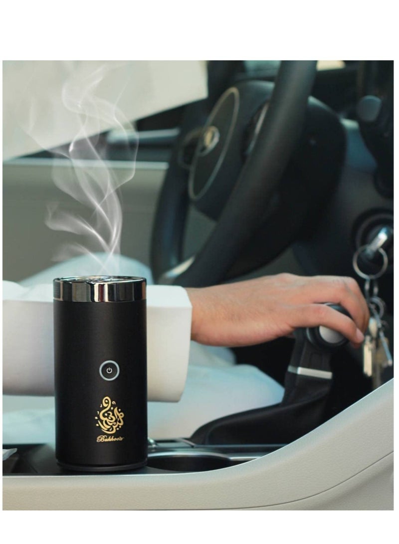 Gift Lounge Portable Electric Bakhoor Incense Burner Rechargeable USB Aroma Diffuser for Office Car Home and Travel