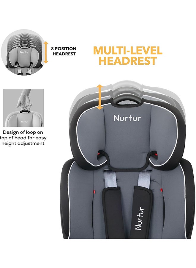 Ragnar Baby/Kids 3-In-1 Car Seat + Booster Seat - Adjustable Headrest - Extra Protection - 5-Point Safety Harness - 9 Months To 12 Years