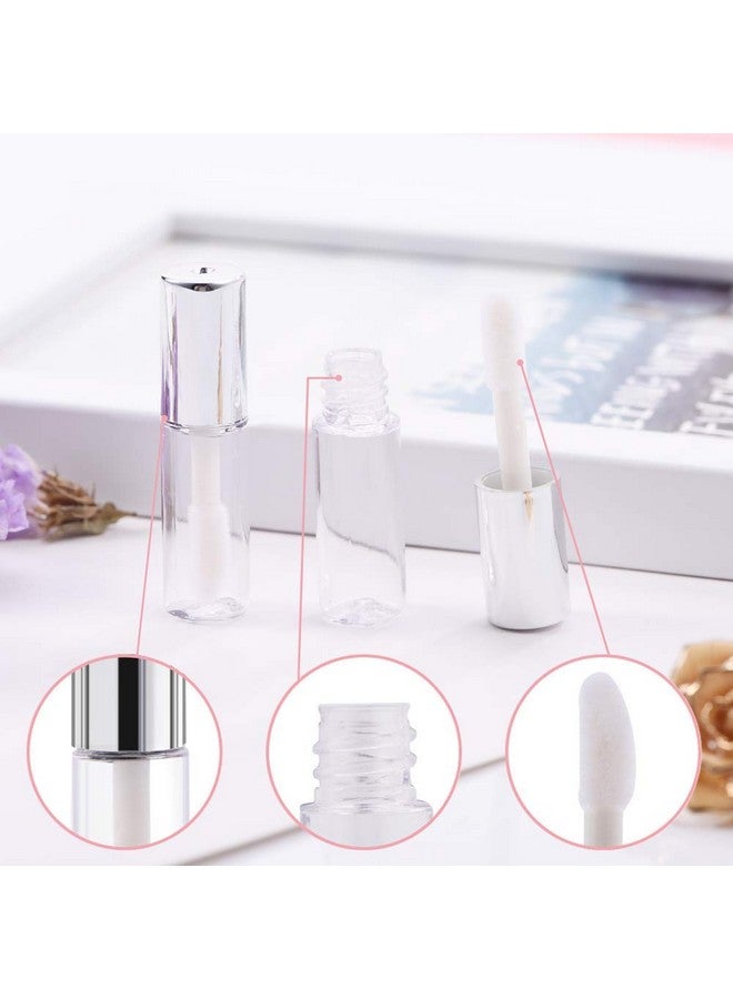 45Pcs Reusable Lipstick Bottle 1.2 Ml Lip Gloss Tube Empty Lip Gloss Tubes Container Clear Mini Empty Lip Balm Bottles Handmade Cosmetics Subdivision Bottles For Travel Use Diy Cosmetic Storage