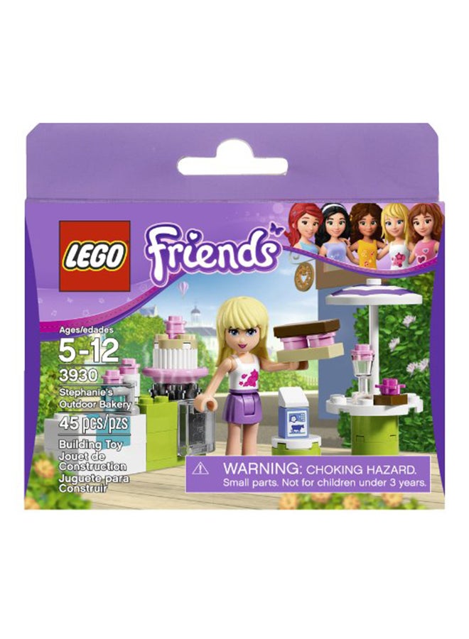 3930 45-Piece Friends Stephanie's Outdoor Bakery Building Set 5+ Years