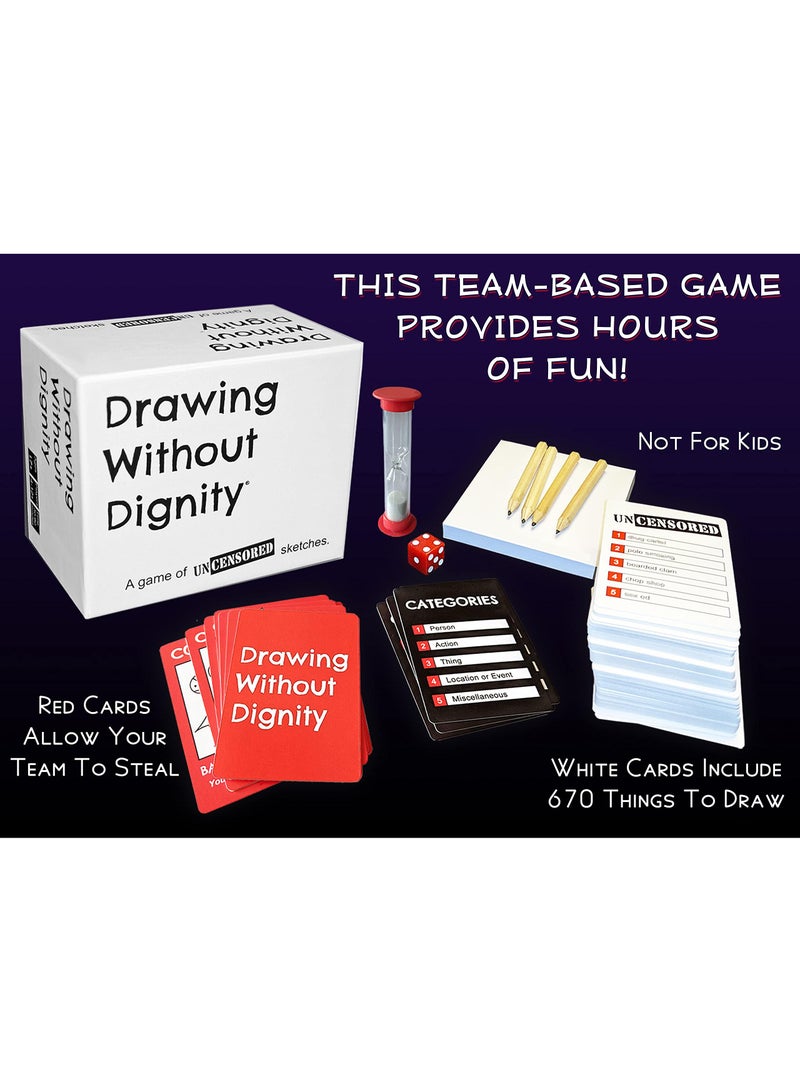 Drawing Without Dignity Adult Party Card Game Birthday Game