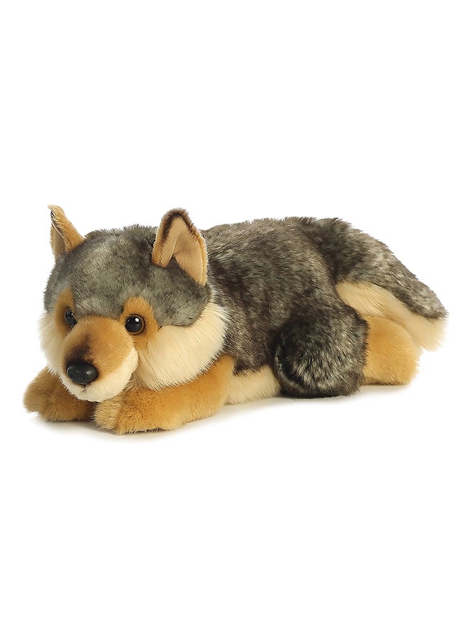 Miyoni Lying Wolf Plush Toy