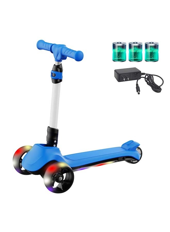 Foldable Three-Wheel Electric Scooter for Kids with Bluetooth Connectivity: Powered Riding Fun