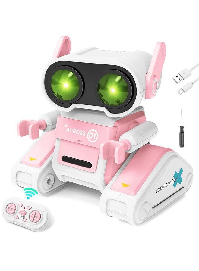 Robot Toys, Remote Control Toy Robots, RC Robots for Kids with LED Eyes, Flexible Head & Arms, Dance Moves and Music, Birthday for Kids Age 3 4 5 6 7 8 9