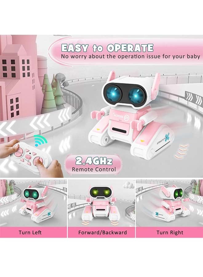 Robot Toys, Remote Control Toy Robots, RC Robots for Kids with LED Eyes, Flexible Head & Arms, Dance Moves and Music, Birthday for Kids Age 3 4 5 6 7 8 9
