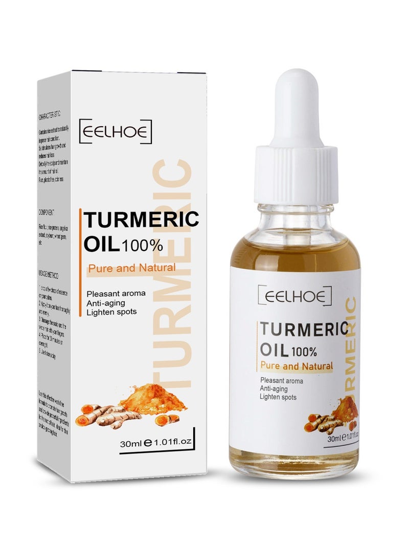 Turmeric Dark Spot Corrector Serum, 30ml Skin Care Moisturizing Repair Serum, Moisturizing And  Brightening Turmeric Oil For Acne, Dark Spots, Hyperpigmentation, Smooth Skin