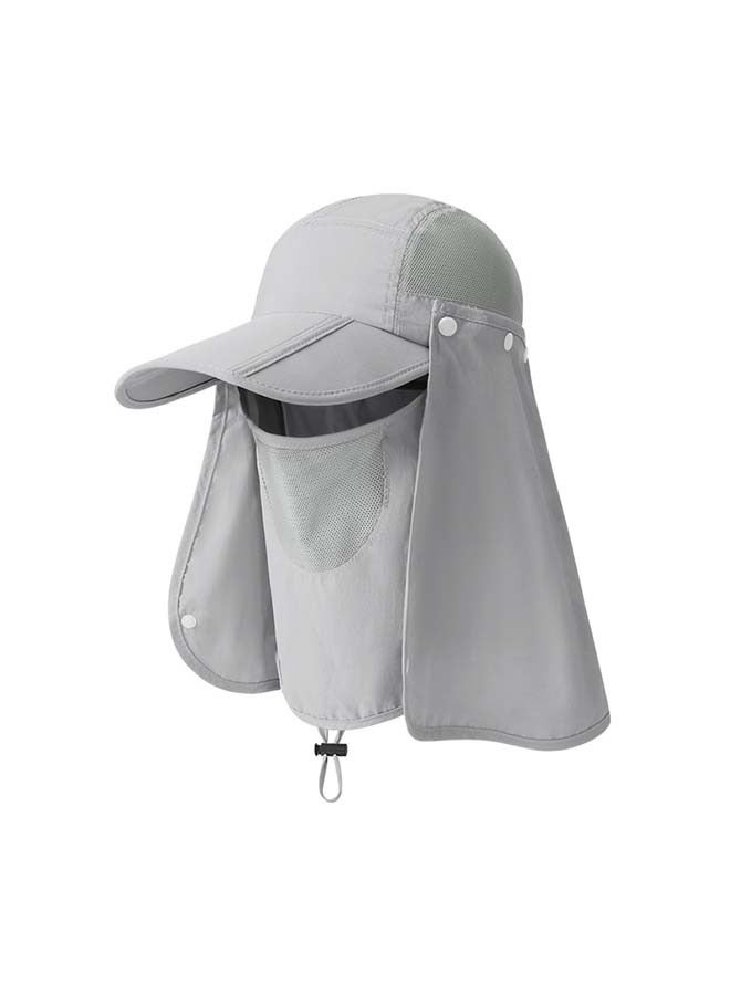 Foldable Sun Cap, Fishing Hats, UPF 50+ Protection Caps with Face Mask Neck Flap