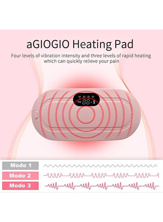 Portable Cordless Heating Pad for Menstrual Cramps Relief, Heating Pad for Stomach,,Back and Belly Heating Pad for Women
