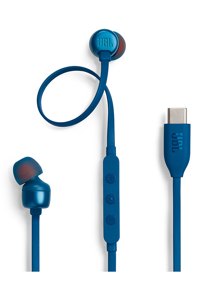 Tune 310C USB-C Wired Hi-Res In-Ear Headphones Blue