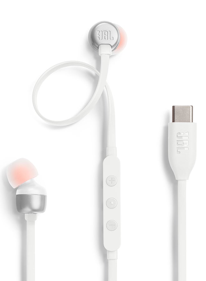 Tune 310C USB-C Wired Hi-Res In-Ear Headphones White