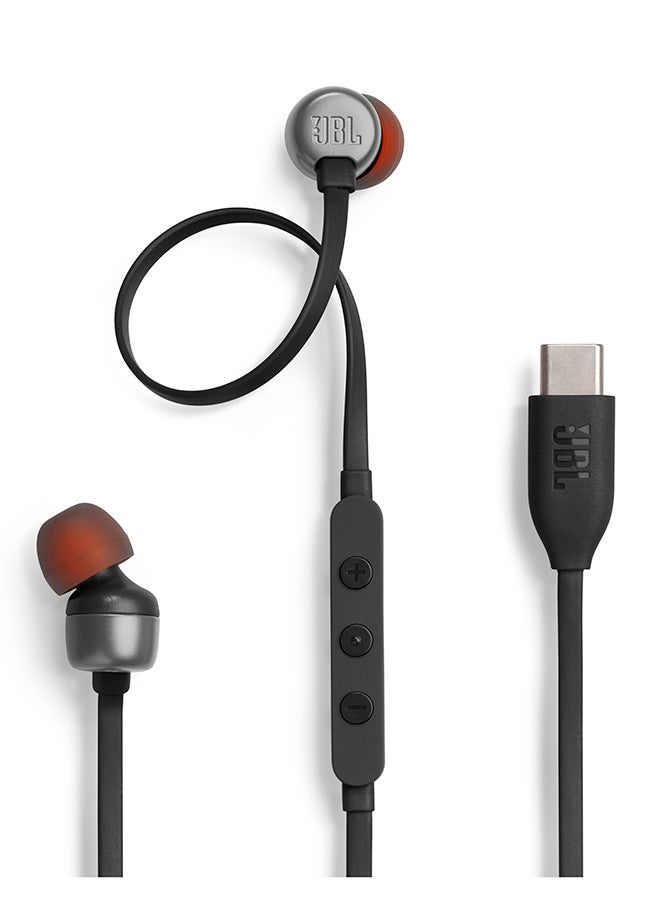 Tune 310C USB-C Wired Hi-Res In-Ear Headphones Black