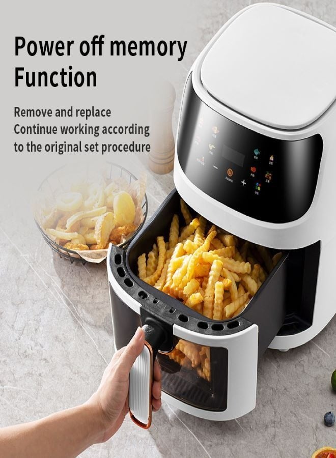 8L Air Fryer Large High-Capacity  Smart Air Fryer Household Electric Fryer Oven Multi Automatic Cooker LCD Touch Control Oil Free