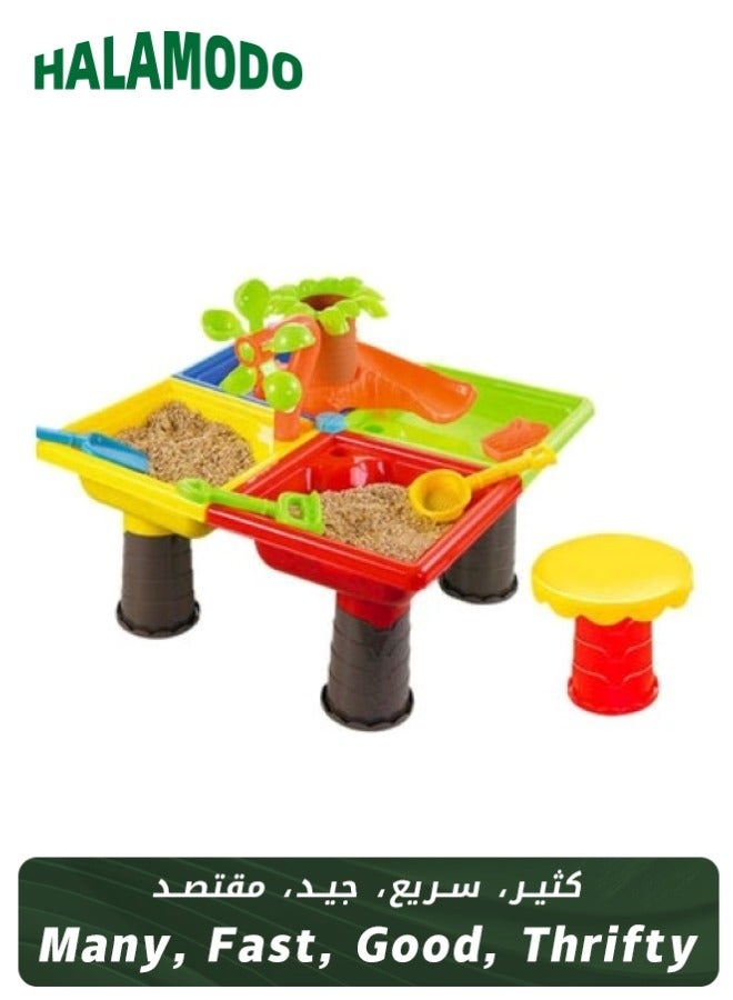 Children's Beach Toy Set, Baby Beach Table, Water and Sand Digging Tools