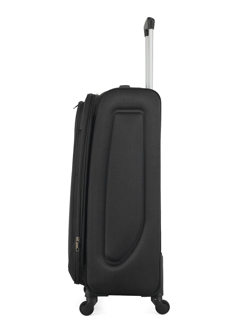 Set of 3 Light Weight Polyester Trolley Luggage With Number Lock 20,24,28 Inches