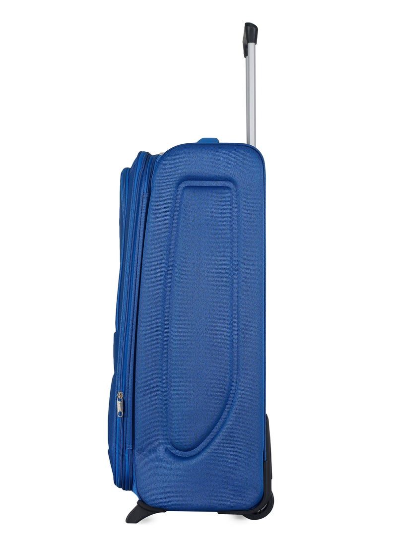 Set of 3 Light Weight Polyester Trolley Luggage 2 Wheels With Number Lock 20,24,28 Inches