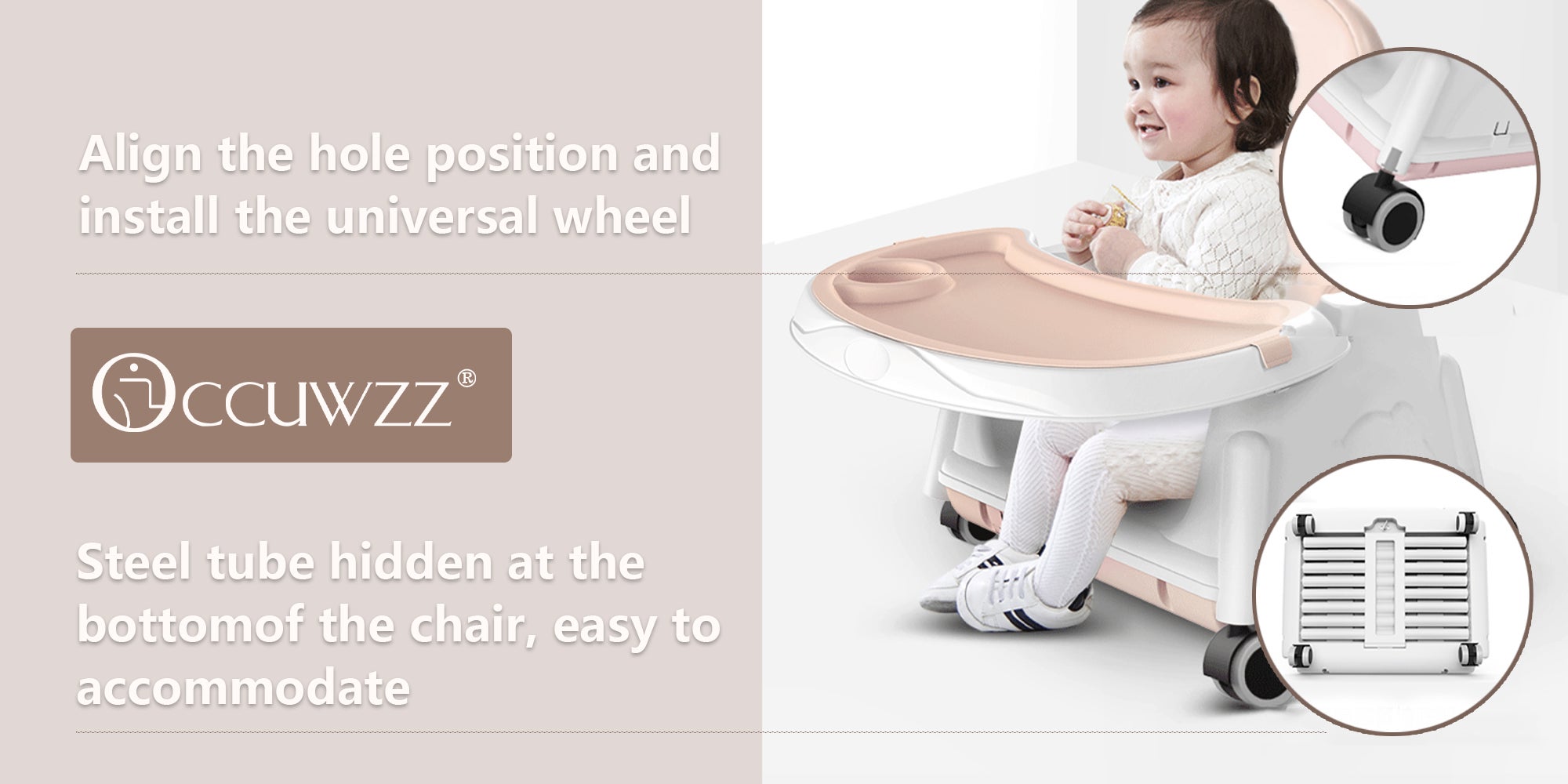 Baby High Chair Multifunctional Portable Foldable Safety Children Dining Chair