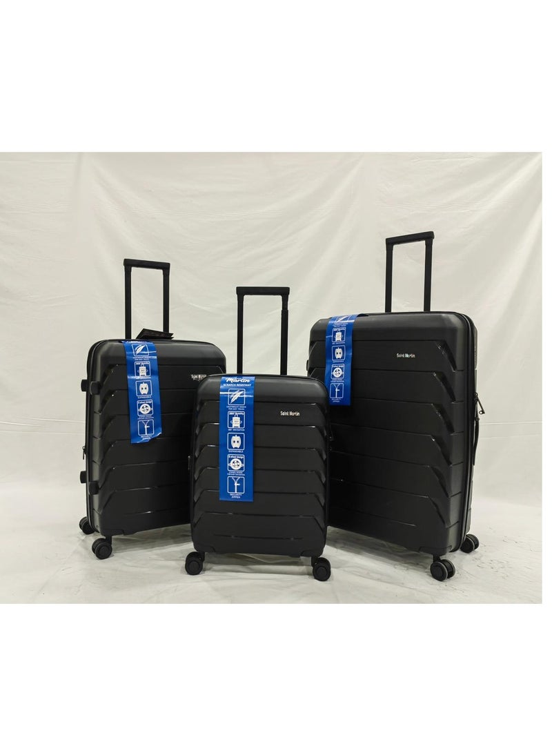 Expandable Luggage Set Stylish, Functional 3 Piece Luggage Set Water Resistant Zippers Spinner Wheels Luggage Set Versatile
