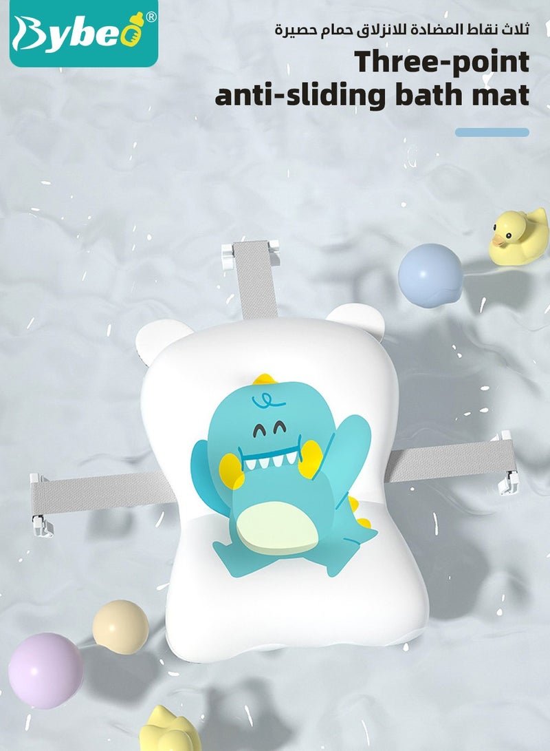 14 PCS Baby Bath Tub Foldable Bathtub With Temperature Sensing + Bathmat Cushion + Bath Net + Shower Cap + Washing Hair Shower Shampoo Cup *1 + Duckling toys *4 + Ocean Balls *5