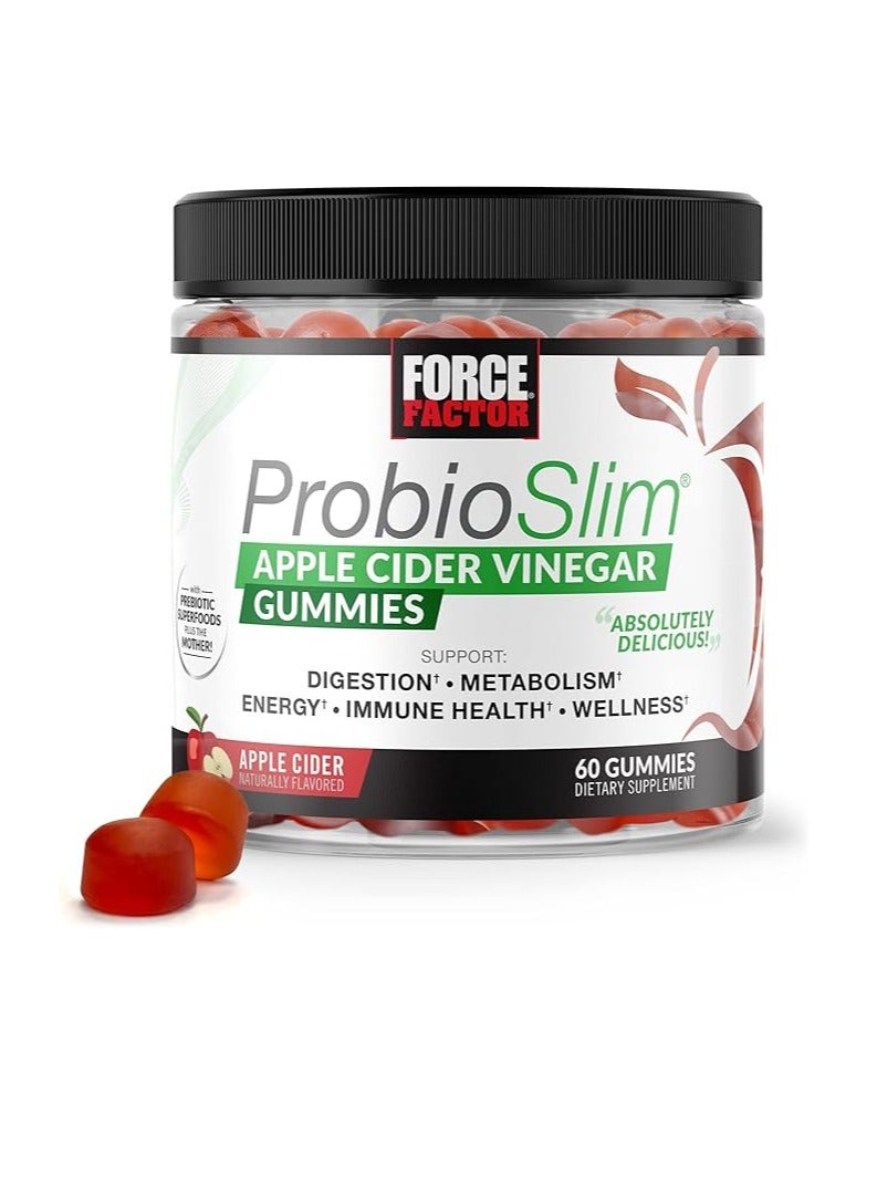 Force Factor ProbioSlim Apple Cider Vinegar 60 Gummies